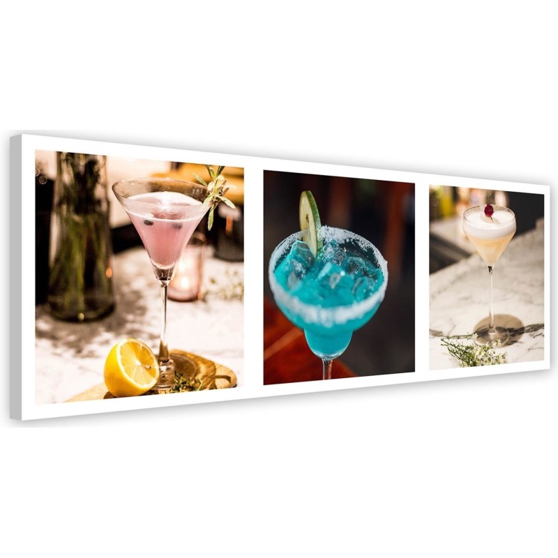 Decorative Canvas painting for bar or pub - Three drinks set | FEEBY