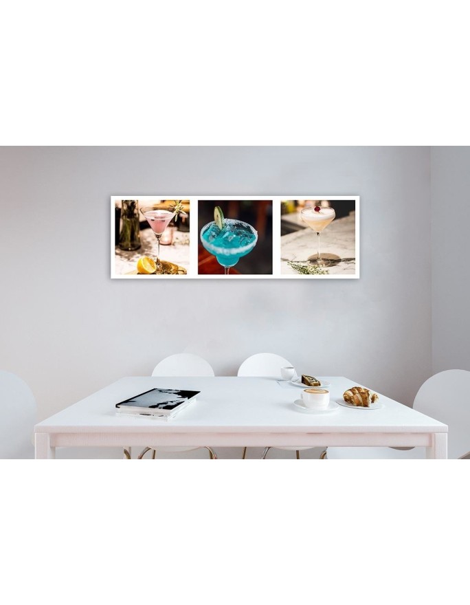Decorative Canvas painting for bar or pub - Three drinks set | FEEBY