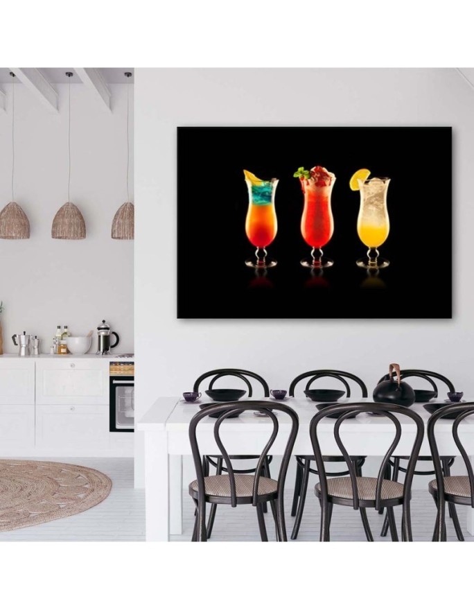 Wall Canvas painting for bar or pub - Cocktails drinks | FEEBY