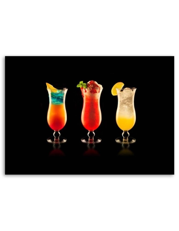 Wall Canvas painting for bar or pub - Cocktails drinks | FEEBY