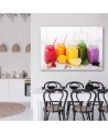 Decorative Canvas painting for kitchen - Healthy fruit cocktails | FEEBY