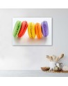 Modern Canvas painting for the kitchen - French macarons | FEEBY