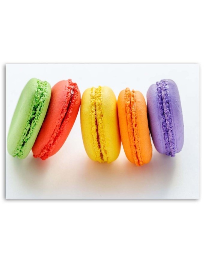 Modern Canvas painting for the kitchen - French macarons | FEEBY