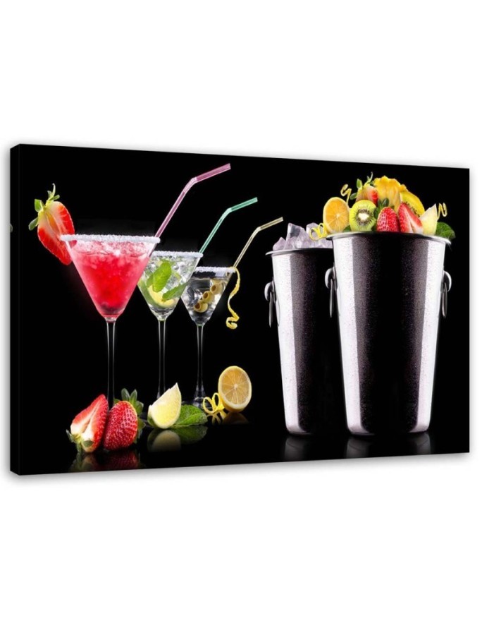 Canvas prints for a bar or pub - Drinks and fruit bartender | FEEBY