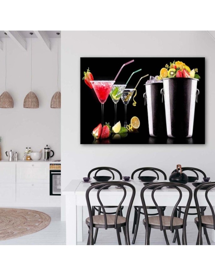 Canvas prints for a bar or pub - Drinks and fruit bartender | FEEBY