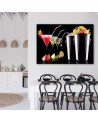 Canvas prints for a bar or pub - Drinks and fruit bartender | FEEBY