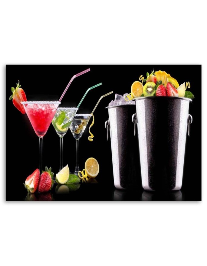 Canvas prints for a bar or pub - Drinks and fruit bartender | FEEBY
