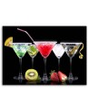 Wall art painting for bar or pub - Colourful drinks and fruits | FEEBY
