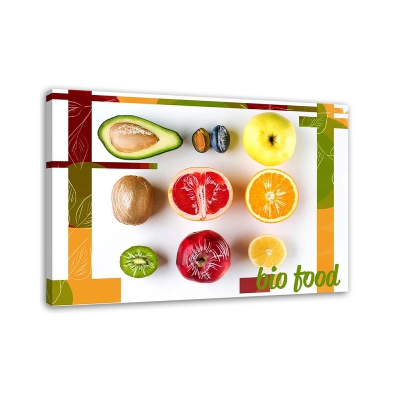 Modern painting for kitchen or dining room - Colourful fruits | FEEBY