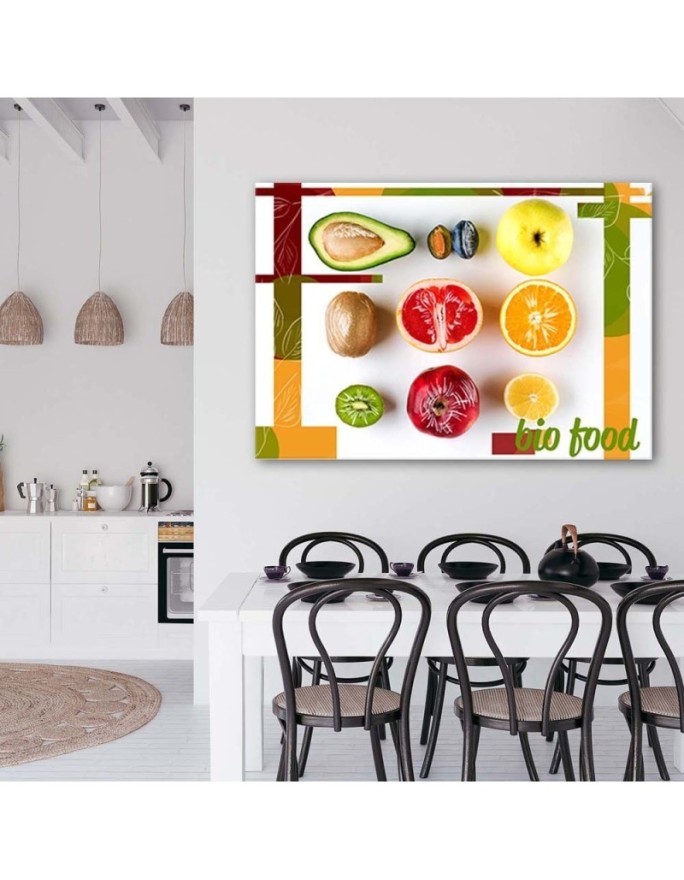 Modern painting for kitchen or dining room - Colourful fruits | FEEBY