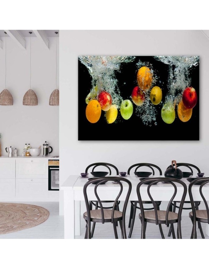 Stylish Canvas paintings for dining room or kitchen - Fresh fruit in water | FEEBY