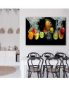 Stylish Canvas paintings for dining room or kitchen - Fresh fruit in water | FEEBY