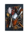Wall art painting for restaurant - Aromatic spices | FEEBY