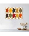 Wall art Canvas for kitchen restaurant - Colourful Spices. Dress your walls! | FEEBY