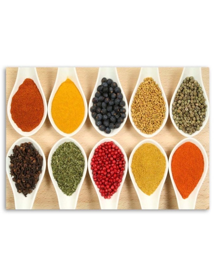 Wall art Canvas for kitchen restaurant - Colourful Spices. Dress your walls! | FEEBY
