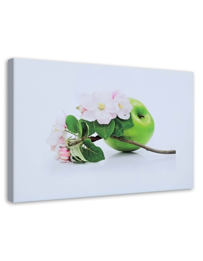 Wall art painting - Green apple and fruit tree cbranh | FEEBY