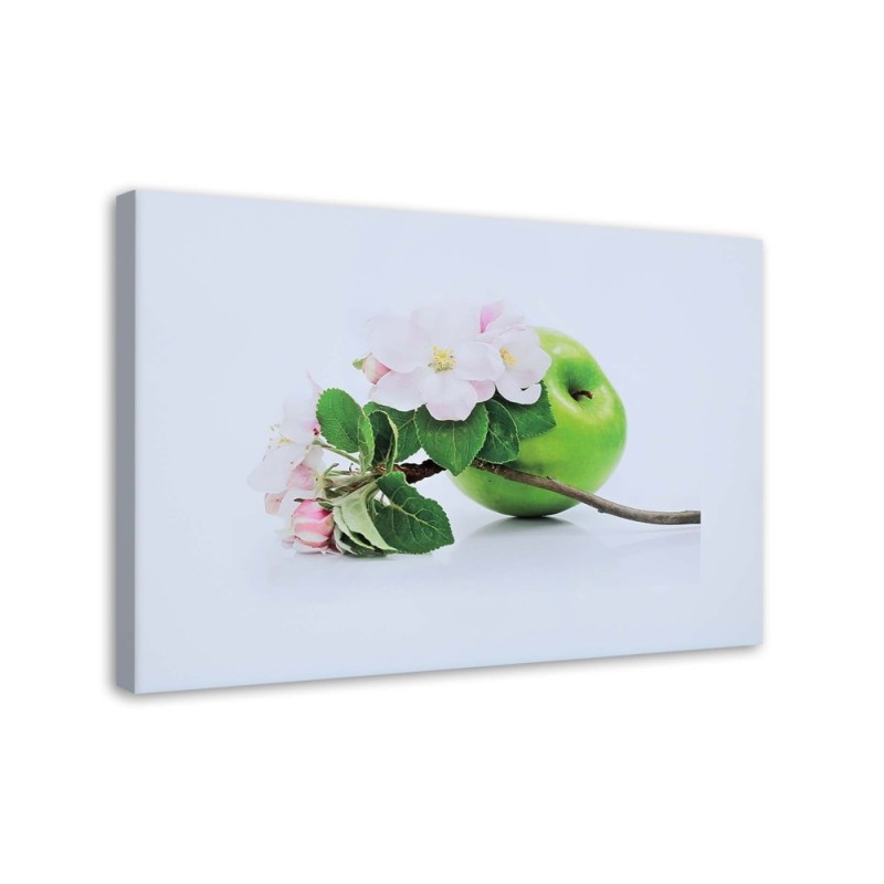 Wall art painting - Green apple and fruit tree cbranh | FEEBY