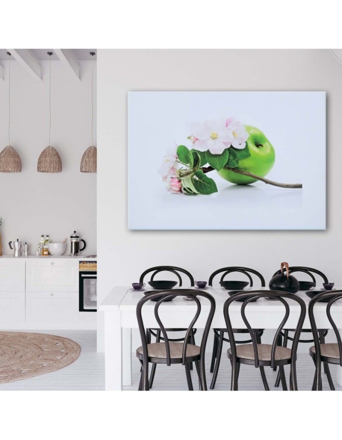 Wall art painting - Green apple and fruit tree cbranh | FEEBY