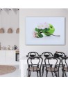 Wall art painting - Green apple and fruit tree cbranh | FEEBY