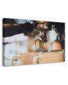 Pictures on Canvas for the kitchen - Fresh coffee from the coffee machine | FEEBY