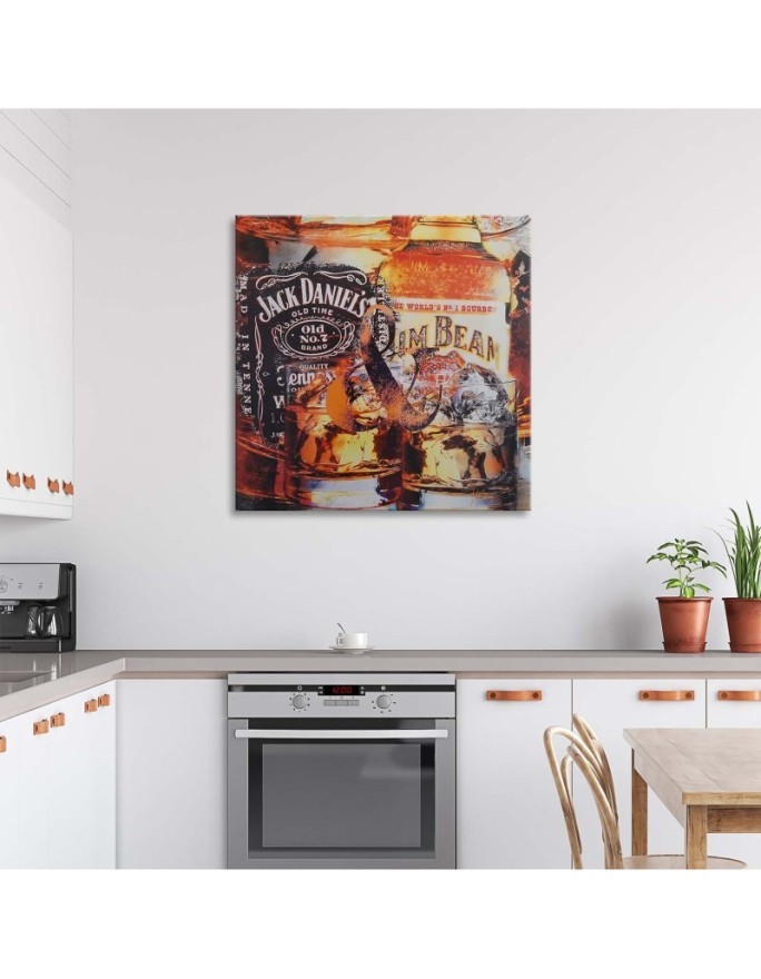 Wall art painting for bar or pub - Whisky Jack | FEEBY