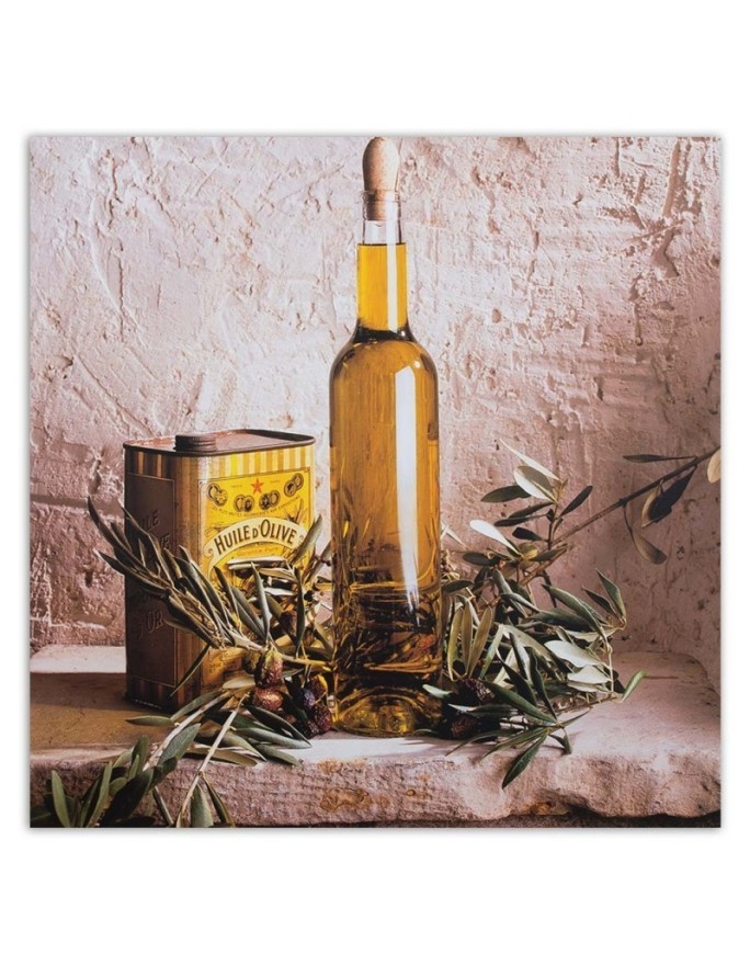 Modern Canvas paintings for the kitchen - Olive oil on the table | FEEBY