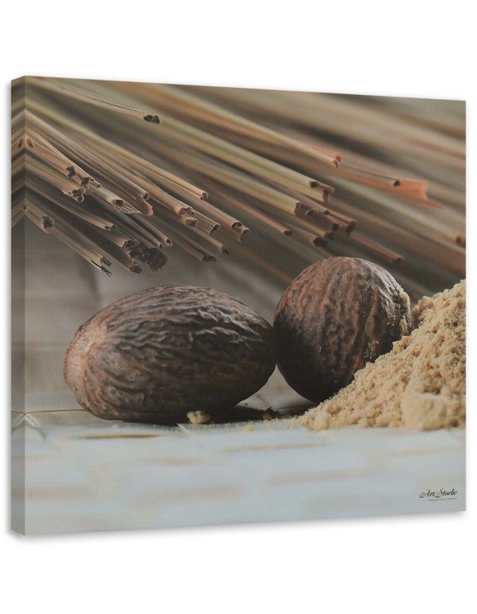 Wall art picture for kitchen - Two brown seeds | FEEBY