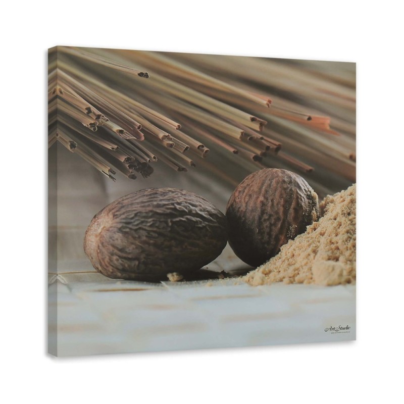 Wall art picture for kitchen - Two brown seeds | FEEBY
