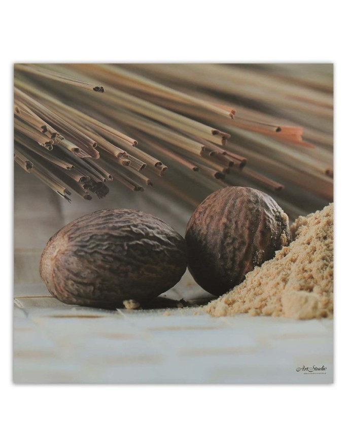 Wall art picture for kitchen - Two brown seeds | FEEBY