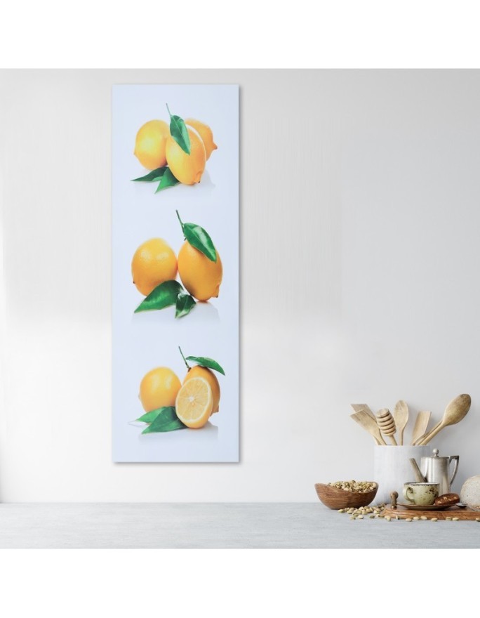 Canvas prints for kitchen print - Yellow lemons | FEEBY