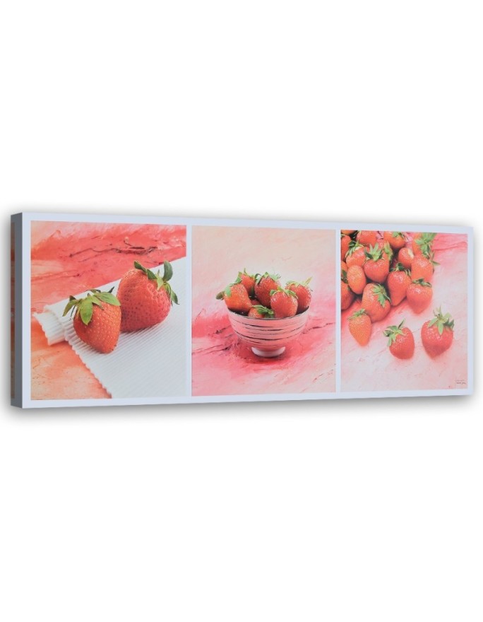 Canvas print Red strawberries