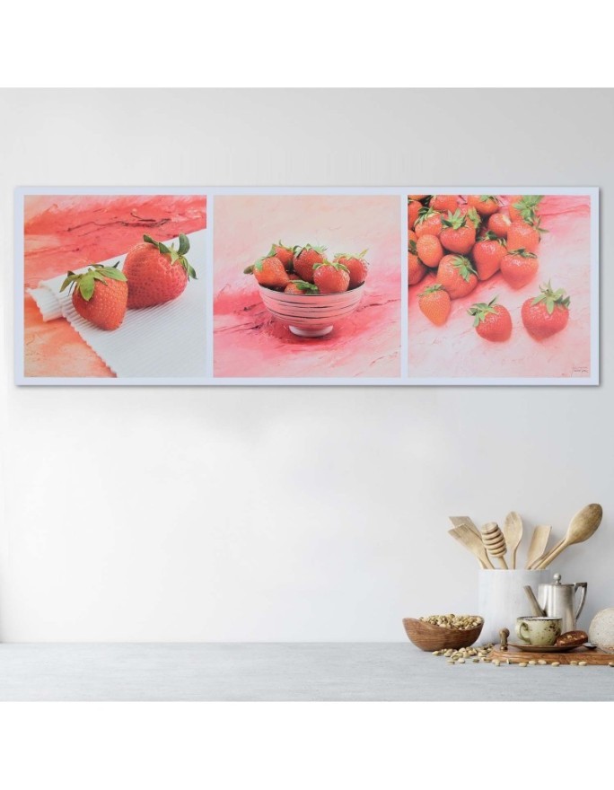 Pictures on Canvas for restaurant - Red strawberries | FEEBY