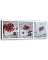 Decorative Canvas prints for kitchen - Juicy cherries | FEEBY