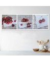 Decorative Canvas prints for kitchen - Juicy cherries | FEEBY