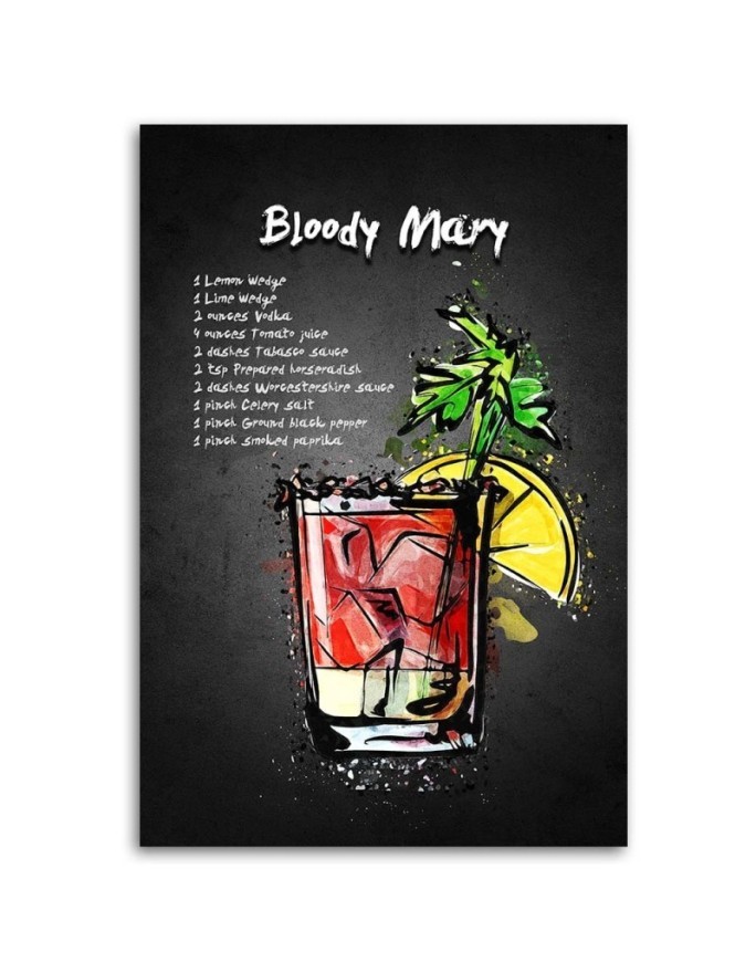 Canvas prints for bar or pub - Bloody mary Gab Fernando cocktail | FEEBY