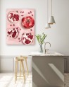 Canvas prints for the kitchen - Red pomegranate fruit Svetrinka.art | FEEBY