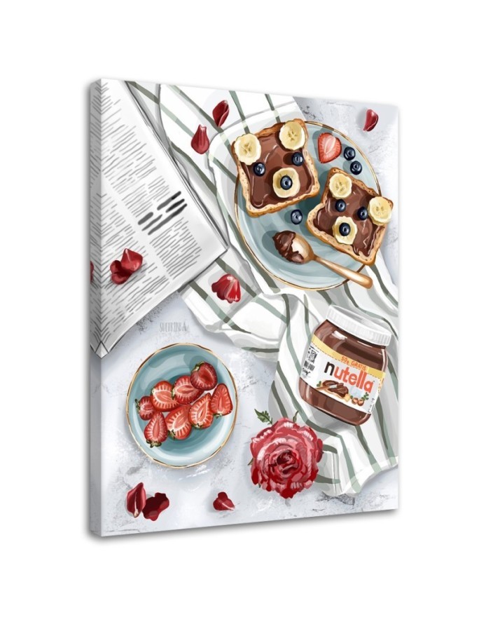 Canvas prints for the home - Breakfast in bed Svetrinka.art | FEEBY