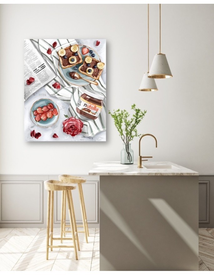 Canvas prints for the home - Breakfast in bed Svetrinka.art | FEEBY
