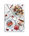 Canvas prints for the home - Breakfast in bed Svetrinka.art | FEEBY