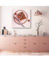 Canvas prints for the kitchen - Sandwich with nutella and strawberries Svetrinka.art | FEEBY