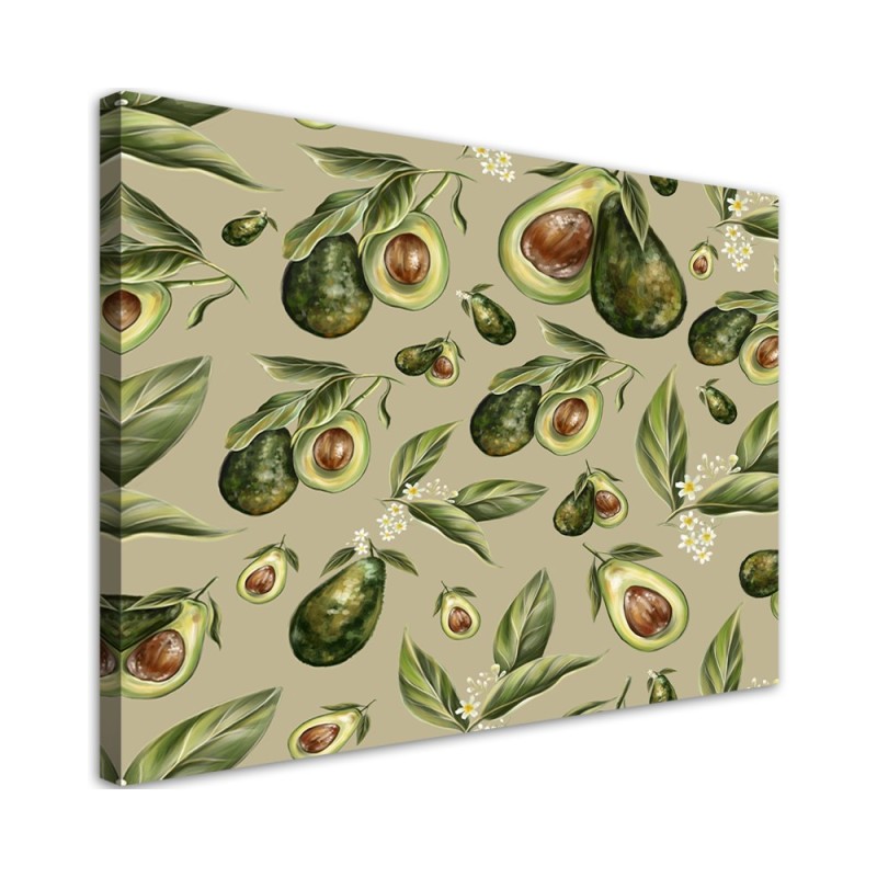 Modern Canvas paintings for the kitchen - Avocado fruit halves | FEEBY