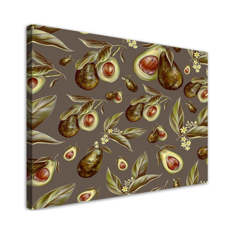 Canvas paintings for the kitchen or dining room - Avocado fruit | FEEBY