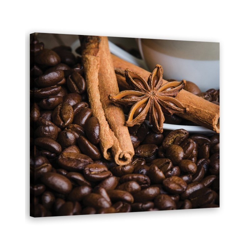 Stylish Canvas paintings for kitchen or dining room - Star anise and coffee | FEEBY