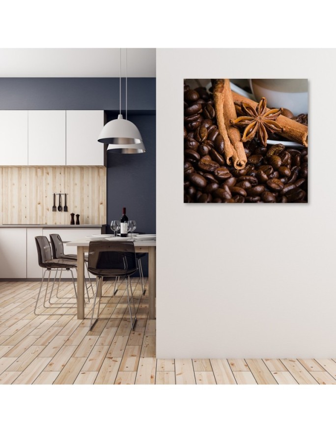Stylish Canvas paintings for kitchen or dining room - Star anise and coffee | FEEBY