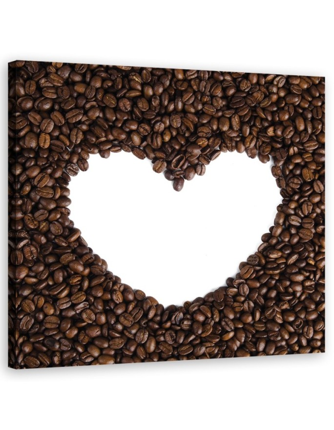 Canvas print Coffee Heart