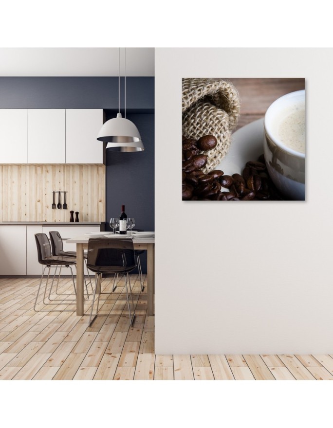 Canvas prints for the home - Coffee bean and cup | FEEBY