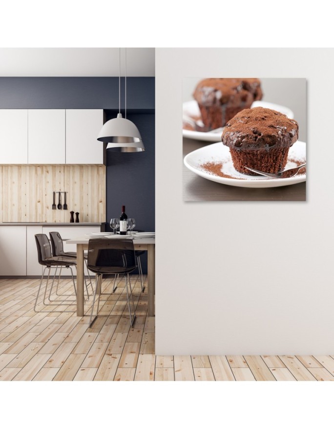 Canvas prints for kitchen - Chocolate muffins | FEEBY
