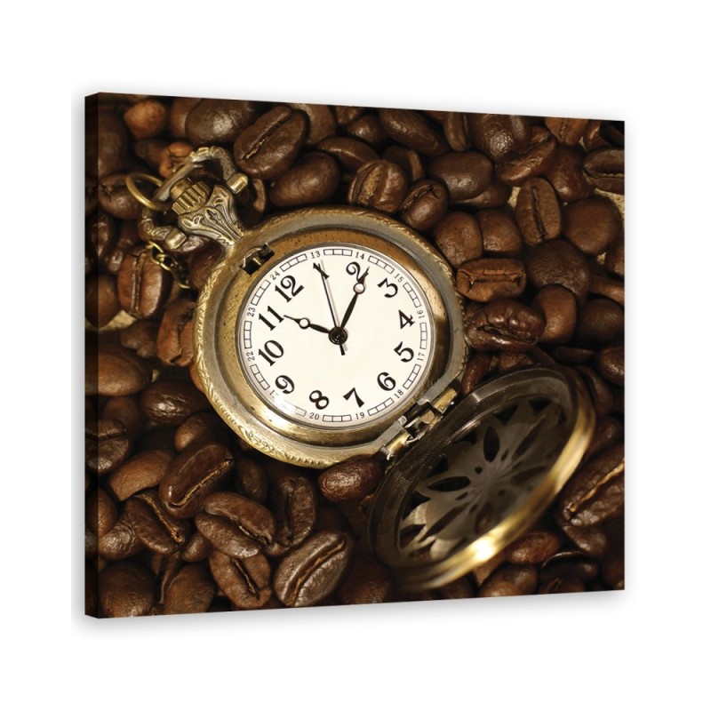 Canvas painting - Watch and coffee beans | FEEBY
