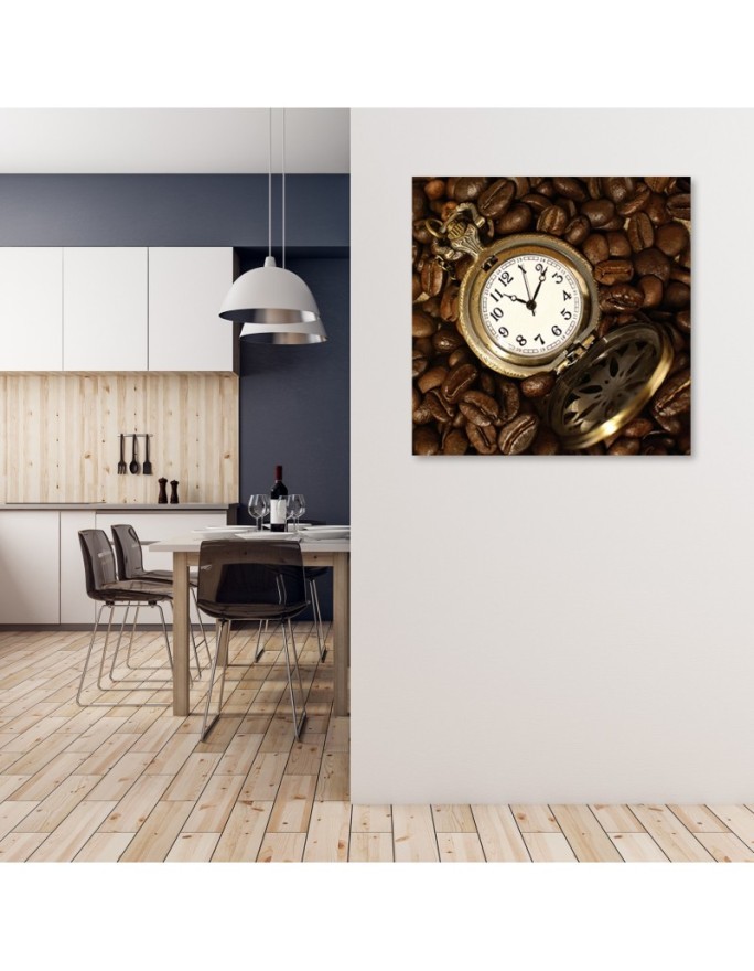 Canvas painting - Watch and coffee beans | FEEBY