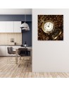 Canvas painting - Watch and coffee beans | FEEBY